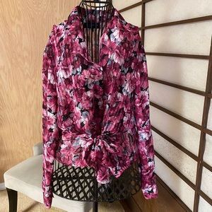 Women’s Pink Floral Jones New York Blouse